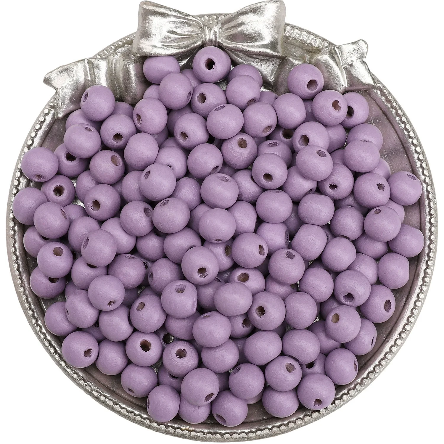 Wooden Round Beads Retro Style Spray Painted Handmade Diy Jewelry Accessories For Bracelet And Mobile Phone Chain - Image 23