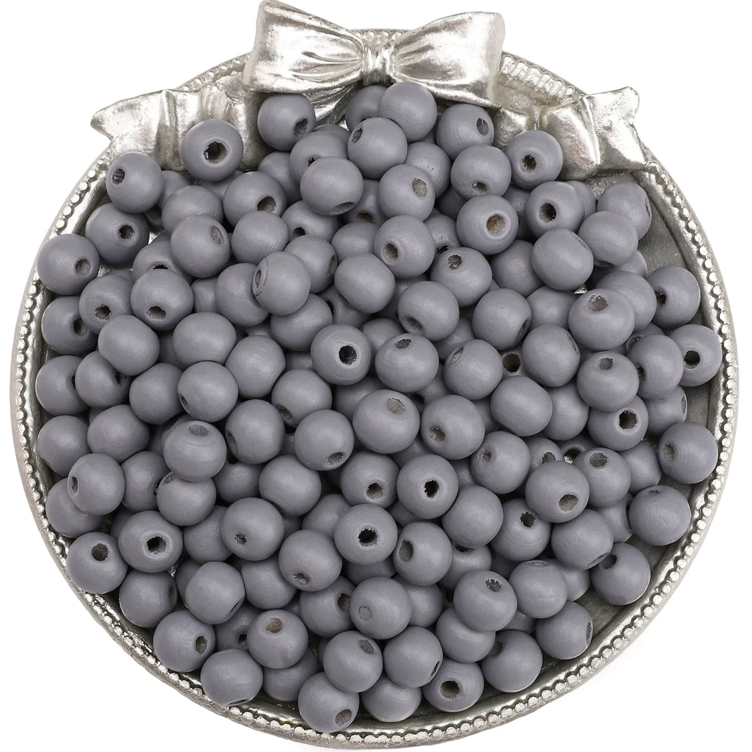 Wooden Round Beads Retro Style Spray Painted Handmade Diy Jewelry Accessories For Bracelet And Mobile Phone Chain - Image 24