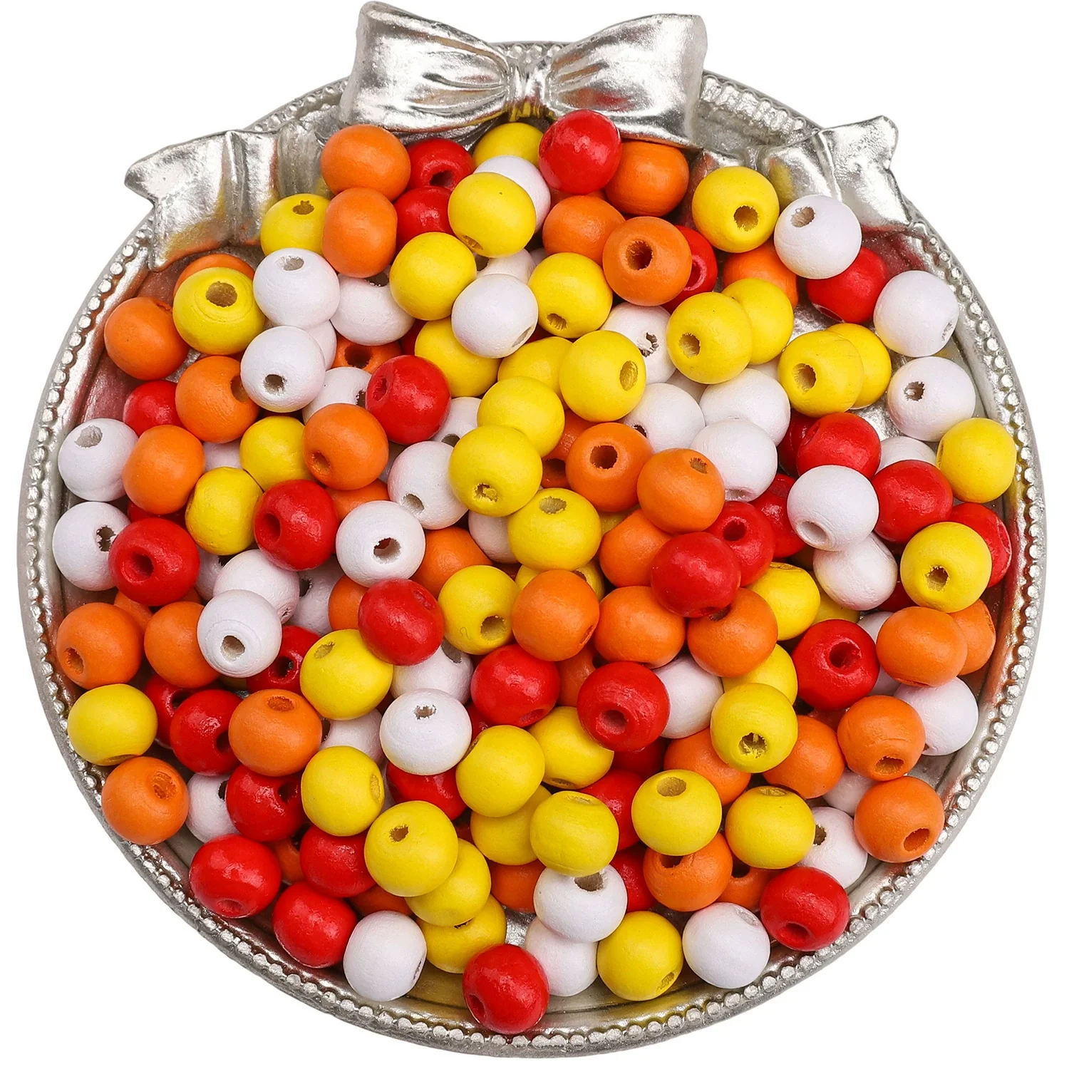 Wooden Round Beads Retro Style Spray Painted Handmade Diy Jewelry Accessories For Bracelet And Mobile Phone Chain - Image 9