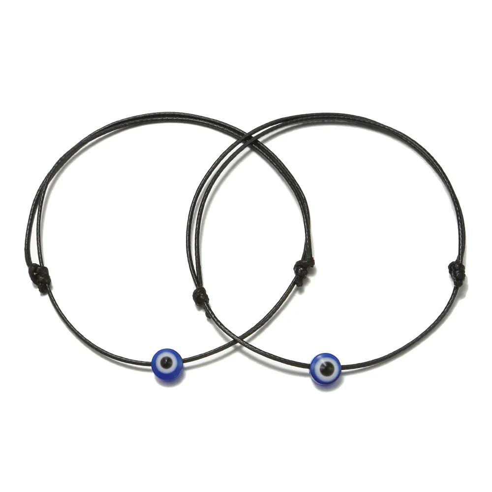 Woven Adjustable Friendship Bracelet Geometric Electroplating Red Blue Black Unisex - Image 15