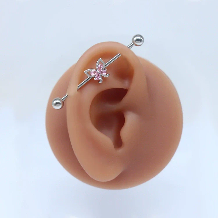 Youth Butterfly Ear Studs And Ear Bone Nails Copper Electroplating Animal Pattern - Image 5