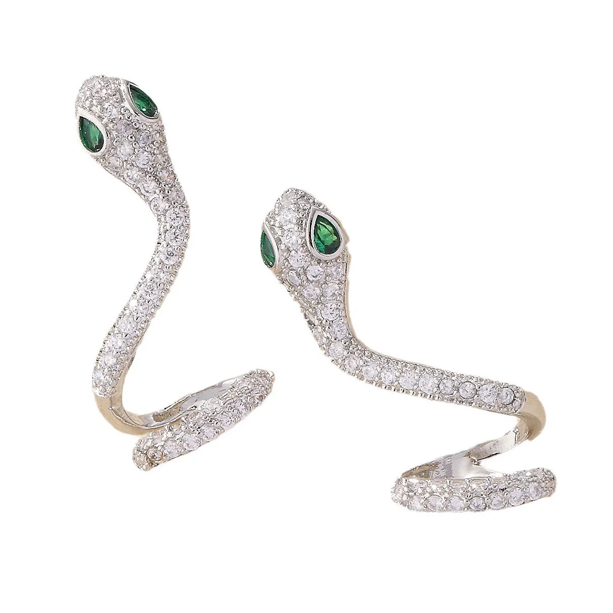 Zircon Snake Earrings For Women Luxury Elegant Animal Pattern - Image 5